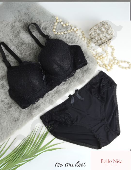 Wired Lace Bra & Panty Set - Stylish & Supportive | BelleNisa